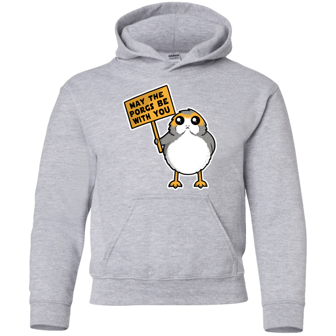 Sweatshirts Sport Grey / YS May The Porgs Be With You Youth Hoodie