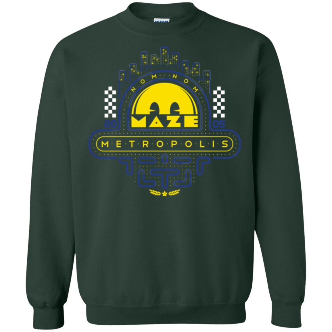 Sweatshirts Forest Green / Small Maze Metropolis Crewneck Sweatshirt