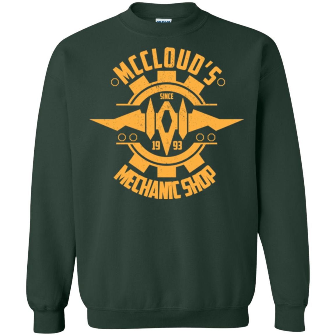 Sweatshirts Forest Green / Small McCloud Mechanic Shop Crewneck Sweatshirt