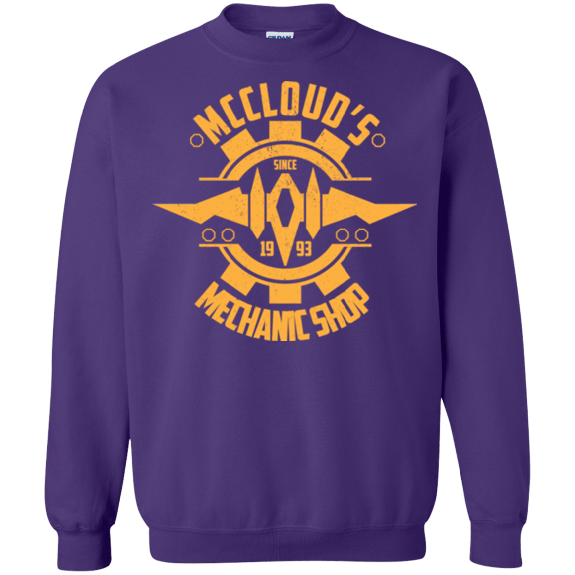Sweatshirts Purple / Small McCloud Mechanic Shop Crewneck Sweatshirt