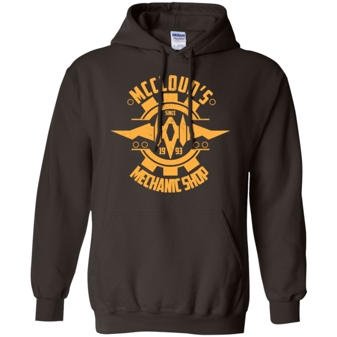 Sweatshirts Dark Chocolate / Small McCloud Mechanic Shop Pullover Hoodie