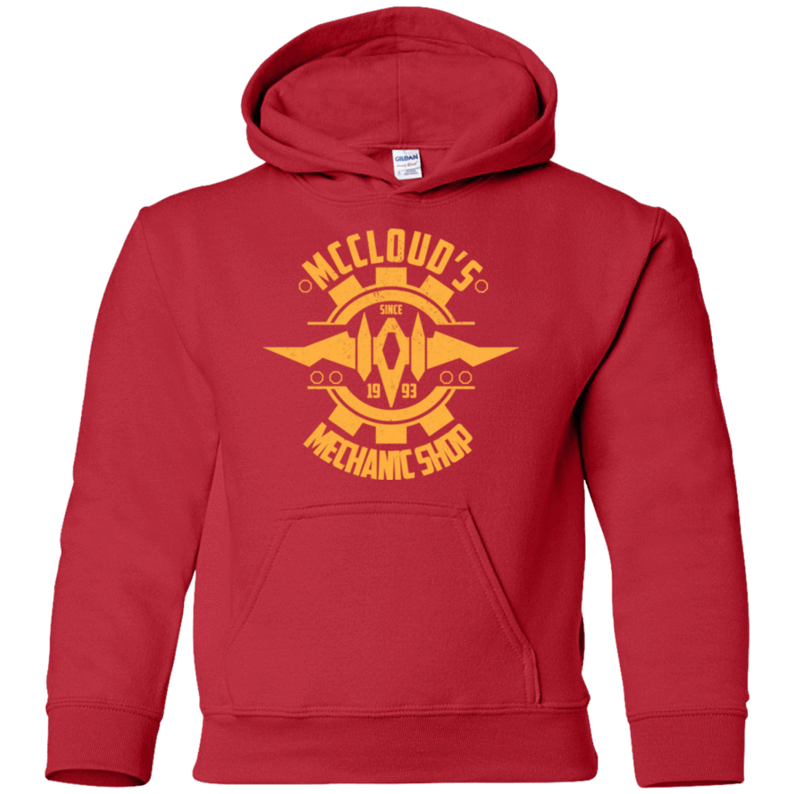 Sweatshirts Red / YS McCloud Mechanic Shop Youth Hoodie