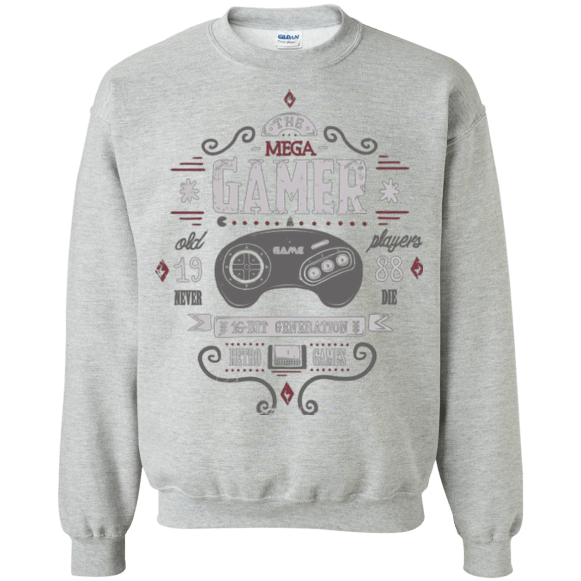 Sweatshirts Sport Grey / Small Mega Gamer Crewneck Sweatshirt