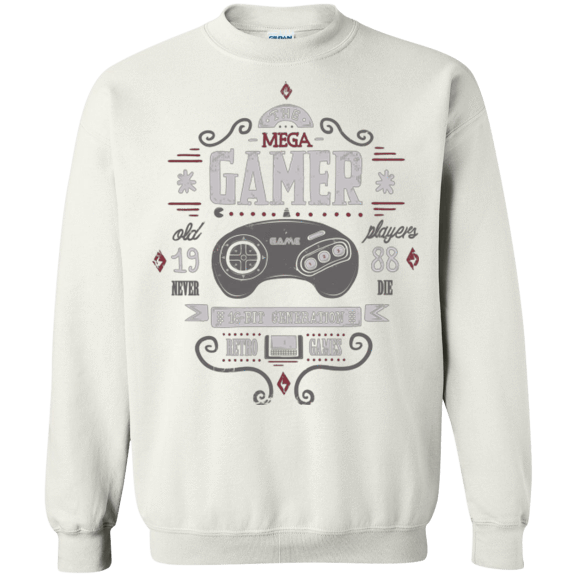 Sweatshirts White / Small Mega Gamer Crewneck Sweatshirt
