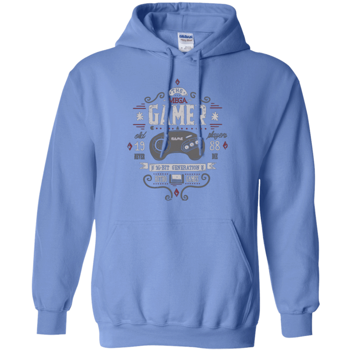 Sweatshirts Carolina Blue / Small Mega Gamer Pullover Hoodie