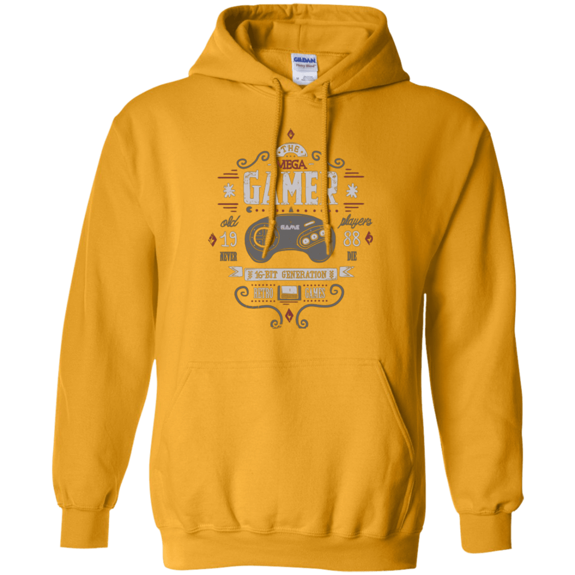 Sweatshirts Gold / Small Mega Gamer Pullover Hoodie