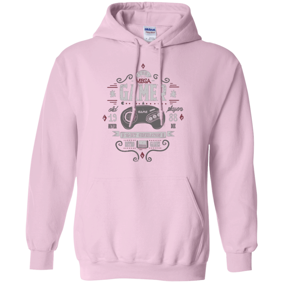 Sweatshirts Light Pink / Small Mega Gamer Pullover Hoodie