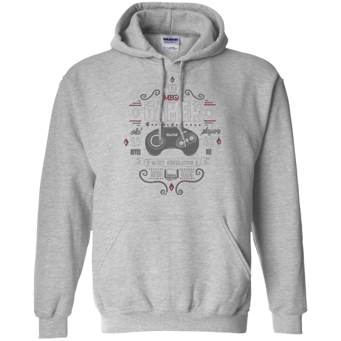 Sweatshirts Sport Grey / Small Mega Gamer Pullover Hoodie