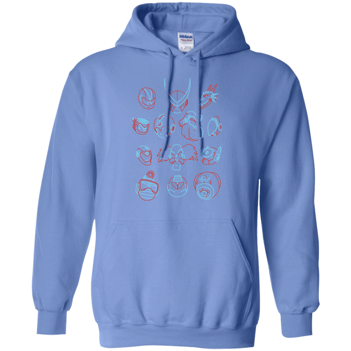 Sweatshirts Carolina Blue / S MEGA HEADS 2 Pullover Hoodie