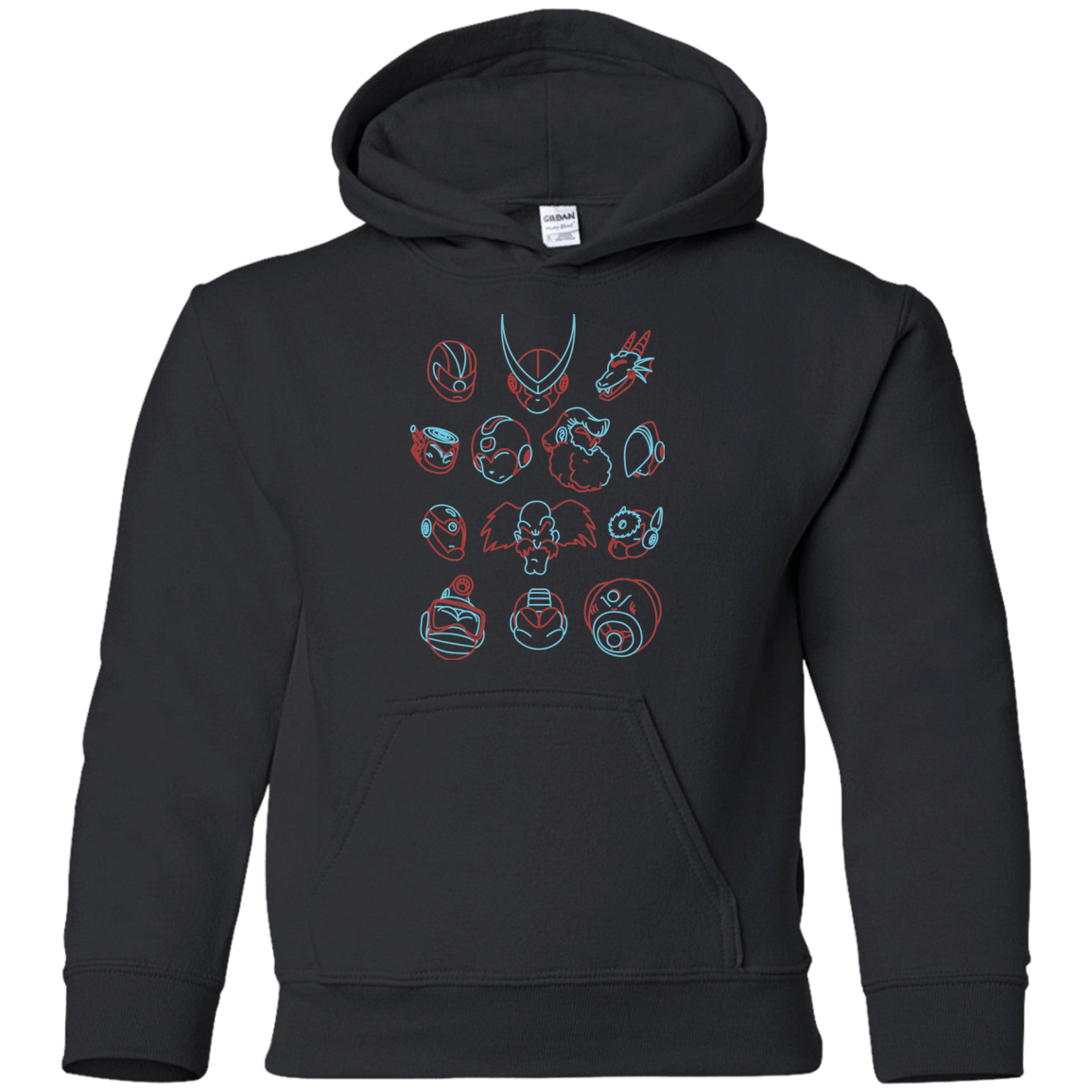 Sweatshirts Black / YS MEGA HEADS 2 Youth Hoodie