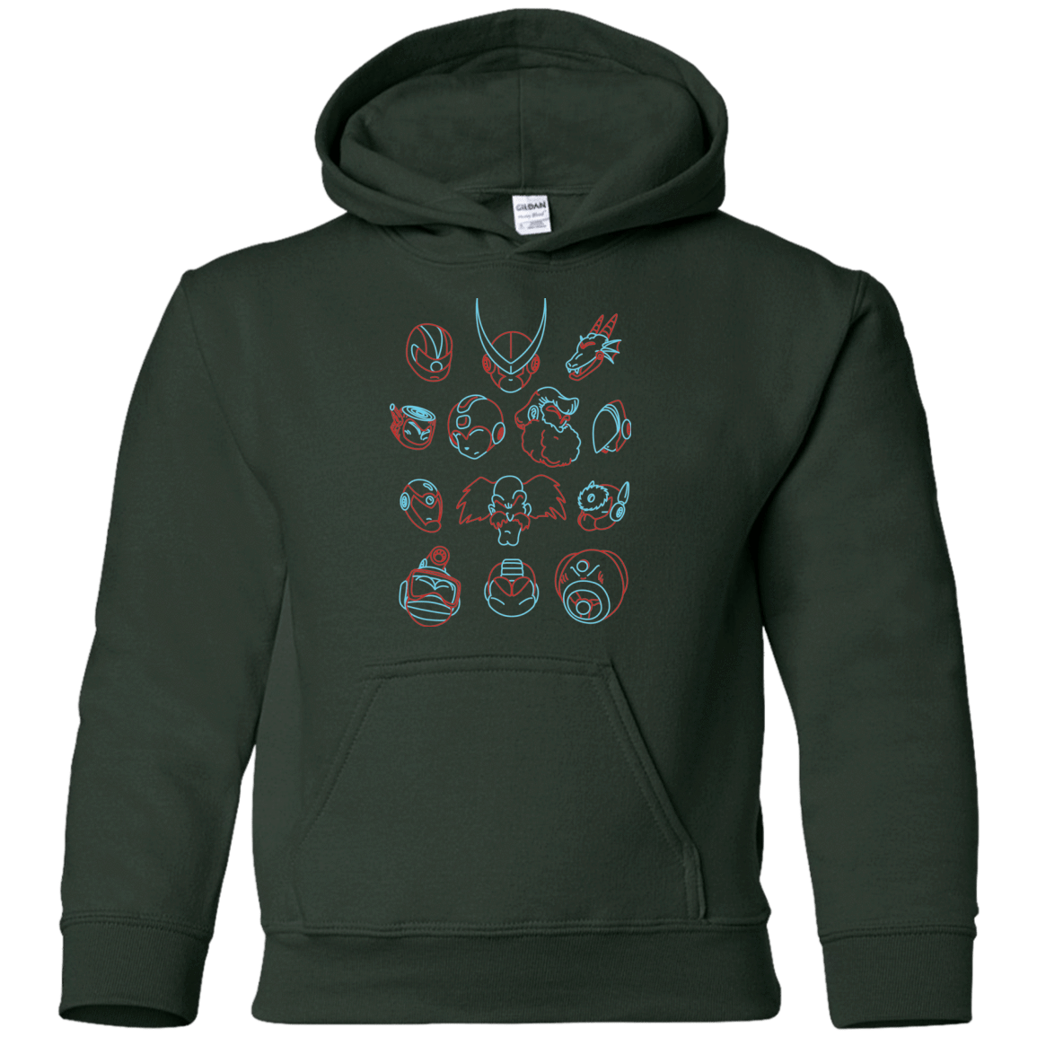 Sweatshirts Forest Green / YS MEGA HEADS 2 Youth Hoodie