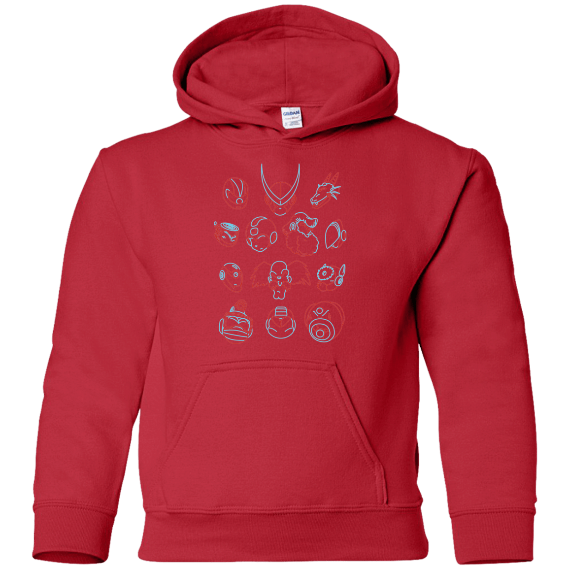 Sweatshirts Red / YS MEGA HEADS 2 Youth Hoodie