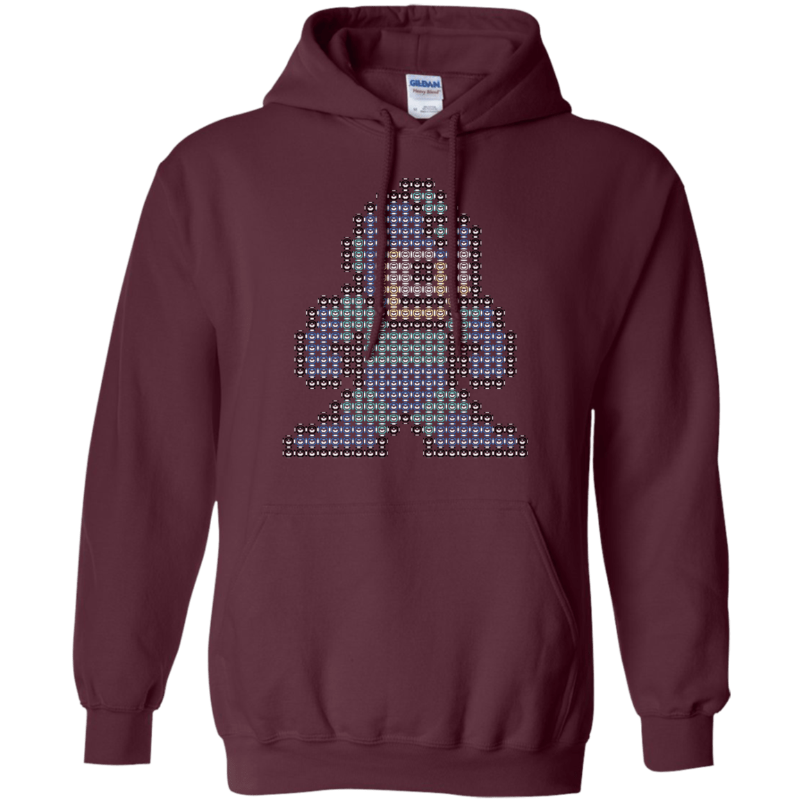 Sweatshirts Maroon / S Mega Pixel Pullover Hoodie