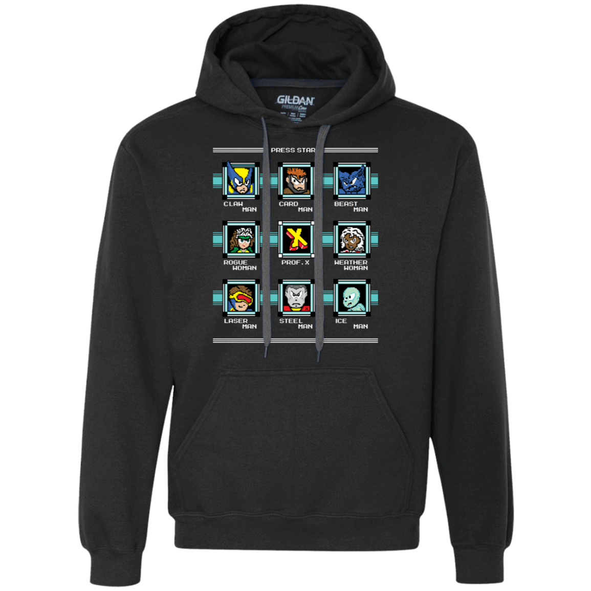 Sweatshirts Black / S Mega X-Man Premium Fleece Hoodie
