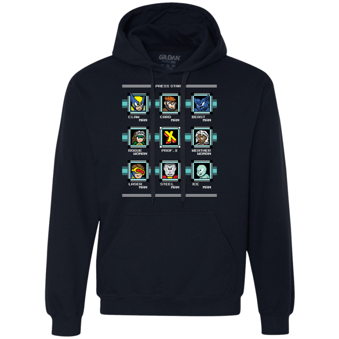 Sweatshirts Navy / S Mega X-Man Premium Fleece Hoodie