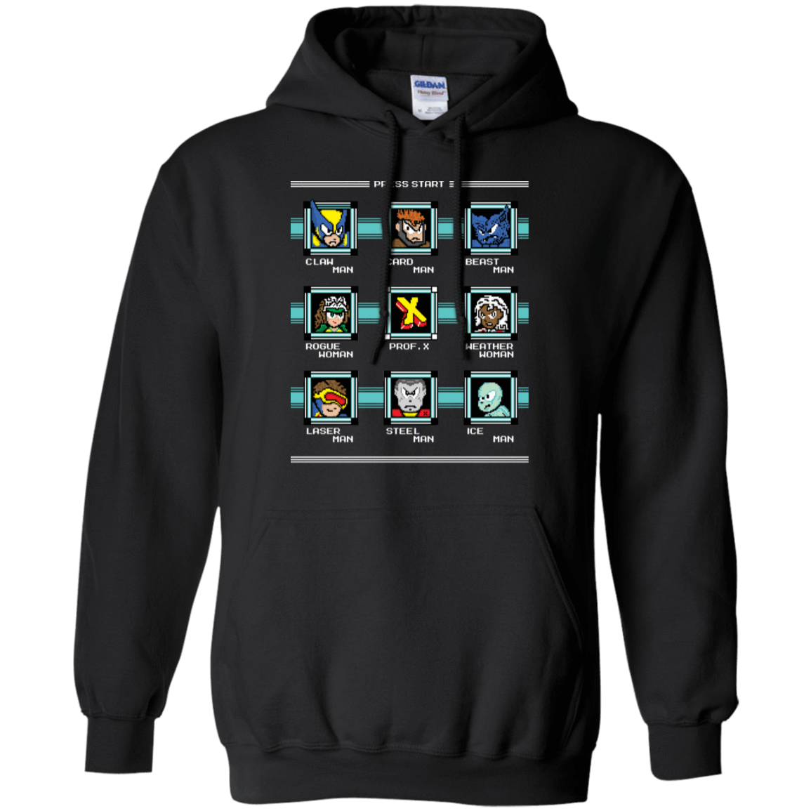 Sweatshirts Black / S Mega X-Man Pullover Hoodie