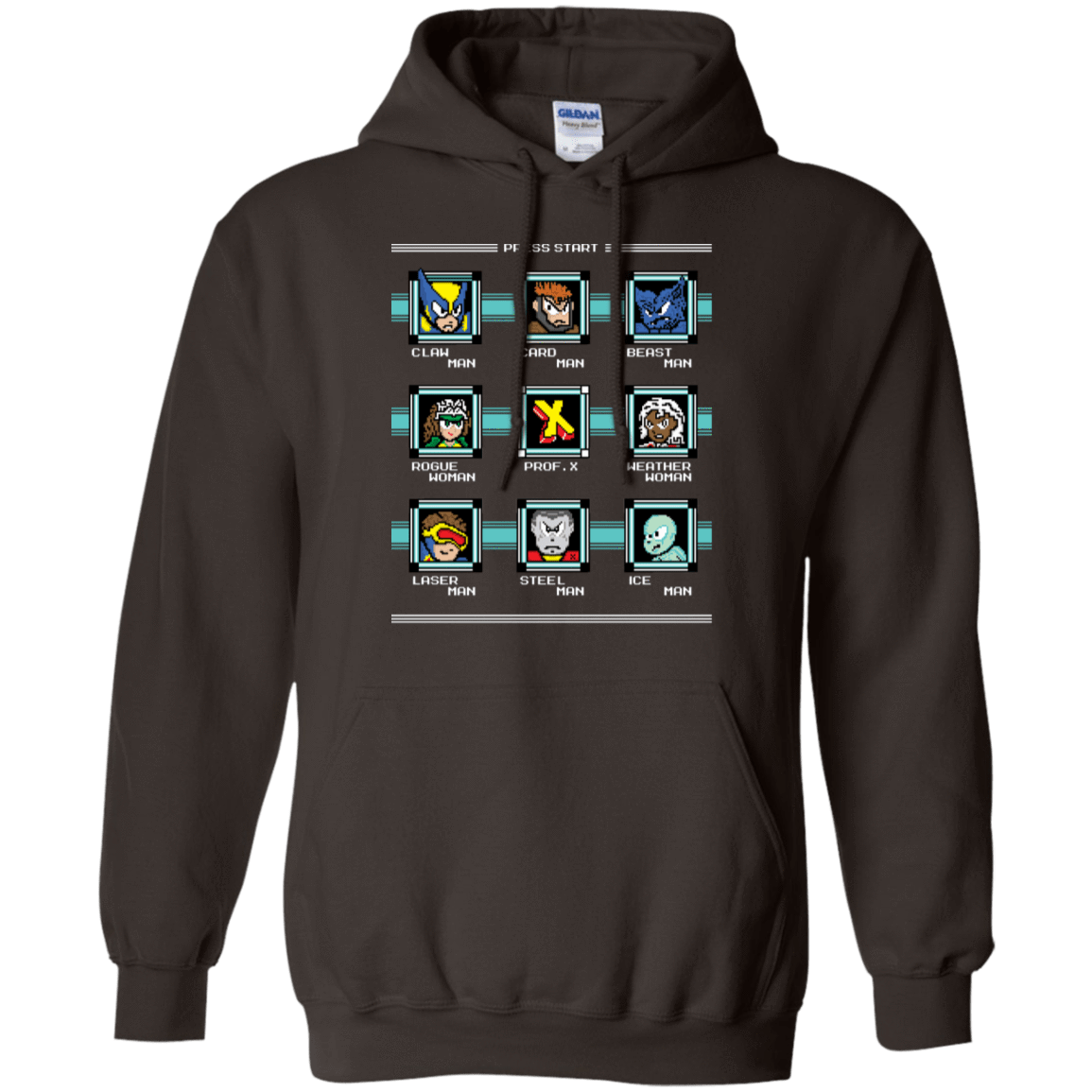 Sweatshirts Dark Chocolate / S Mega X-Man Pullover Hoodie