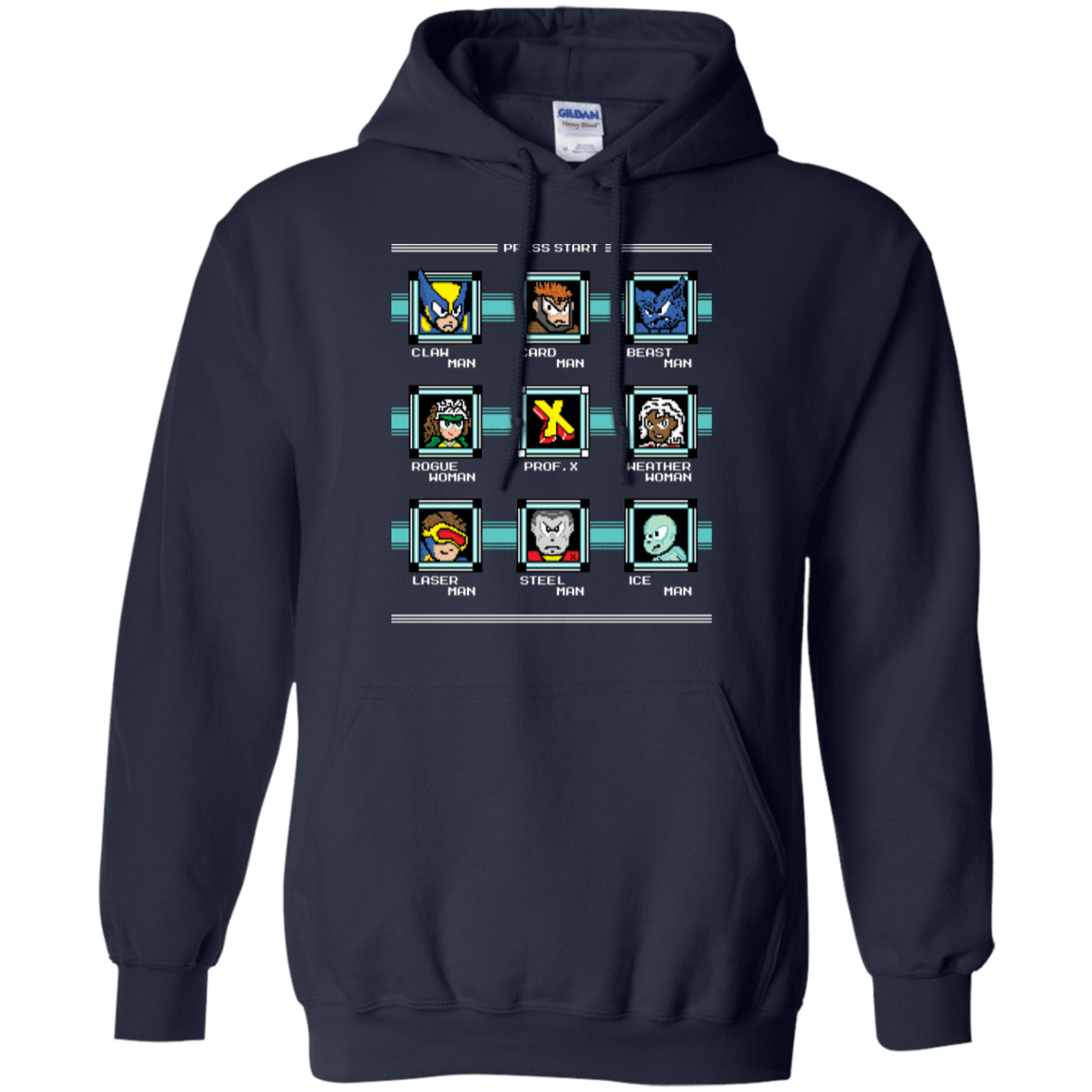 Sweatshirts Navy / S Mega X-Man Pullover Hoodie