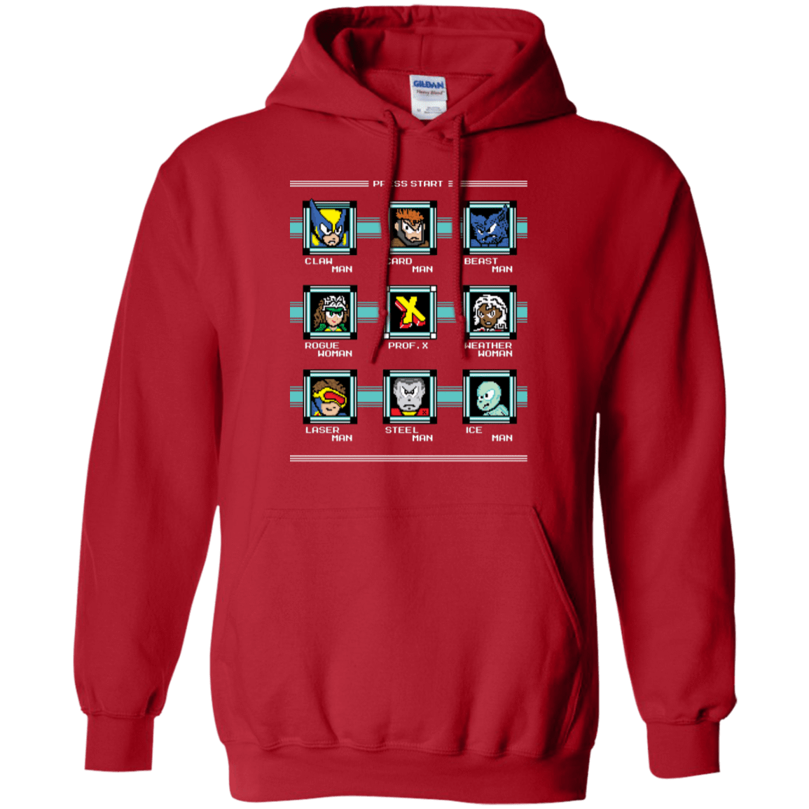 Sweatshirts Red / S Mega X-Man Pullover Hoodie