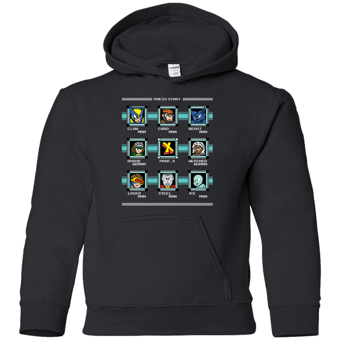 Sweatshirts Black / YS Mega X-Man Youth Hoodie