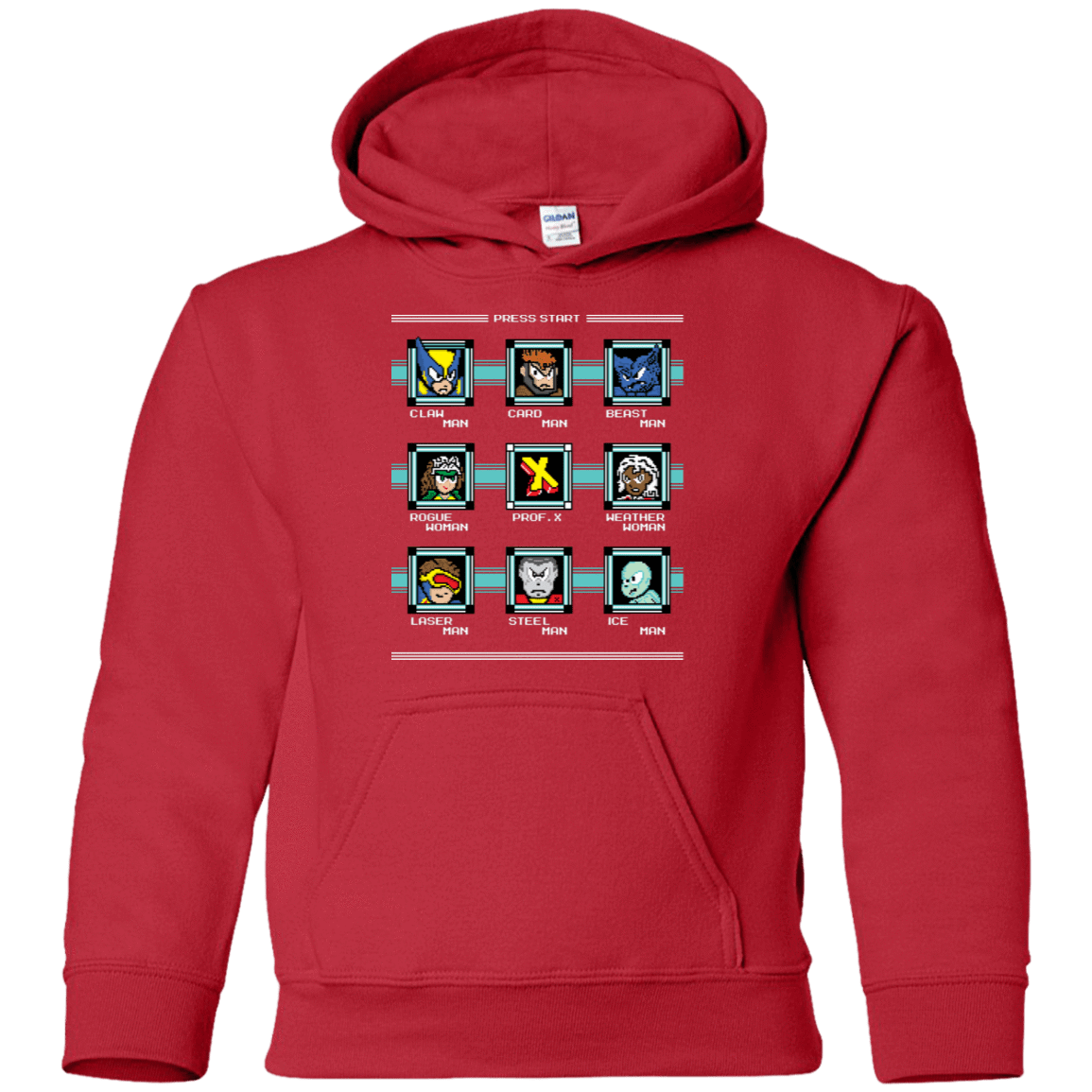 Sweatshirts Red / YS Mega X-Man Youth Hoodie