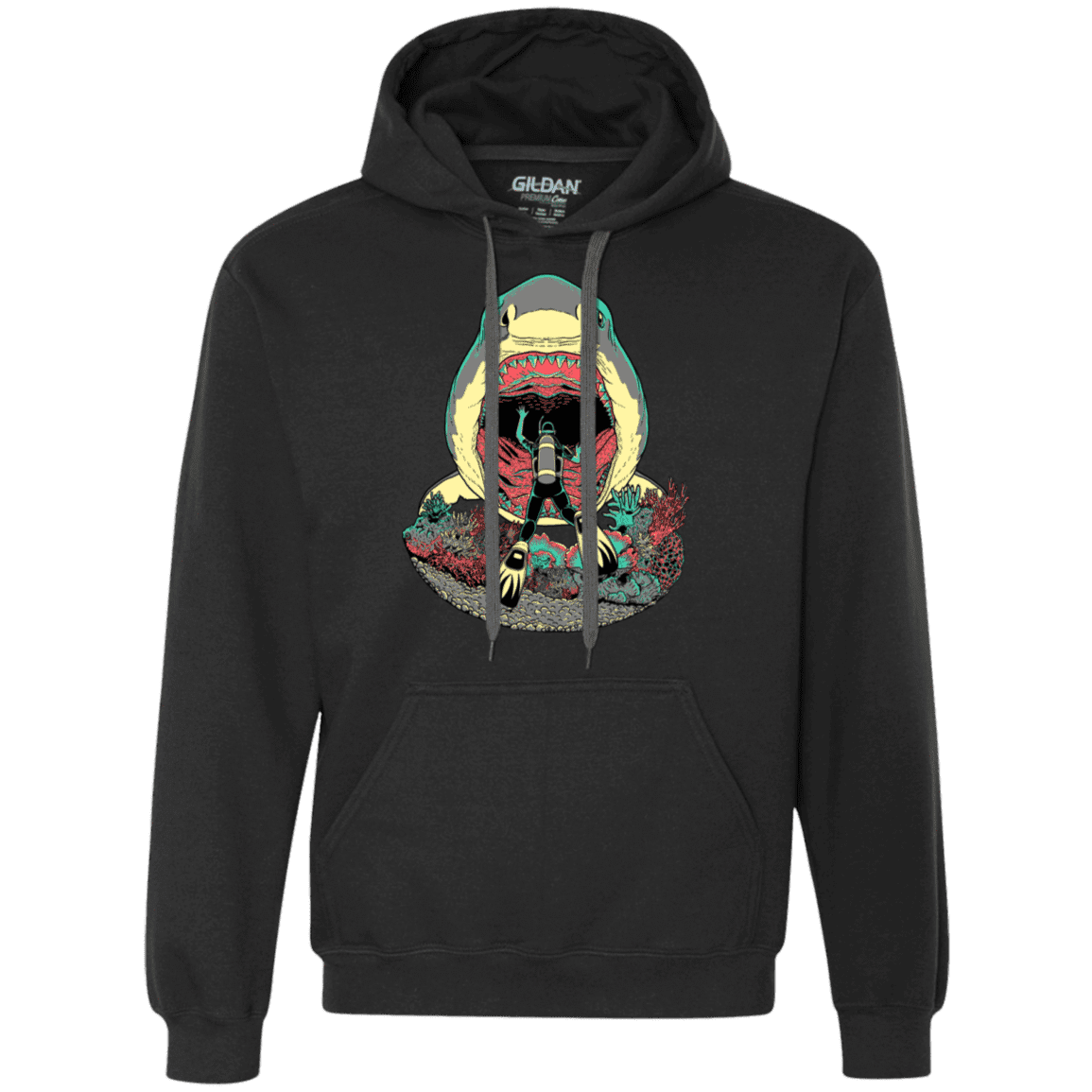 Sweatshirts Black / S Megalodoom Premium Fleece Hoodie