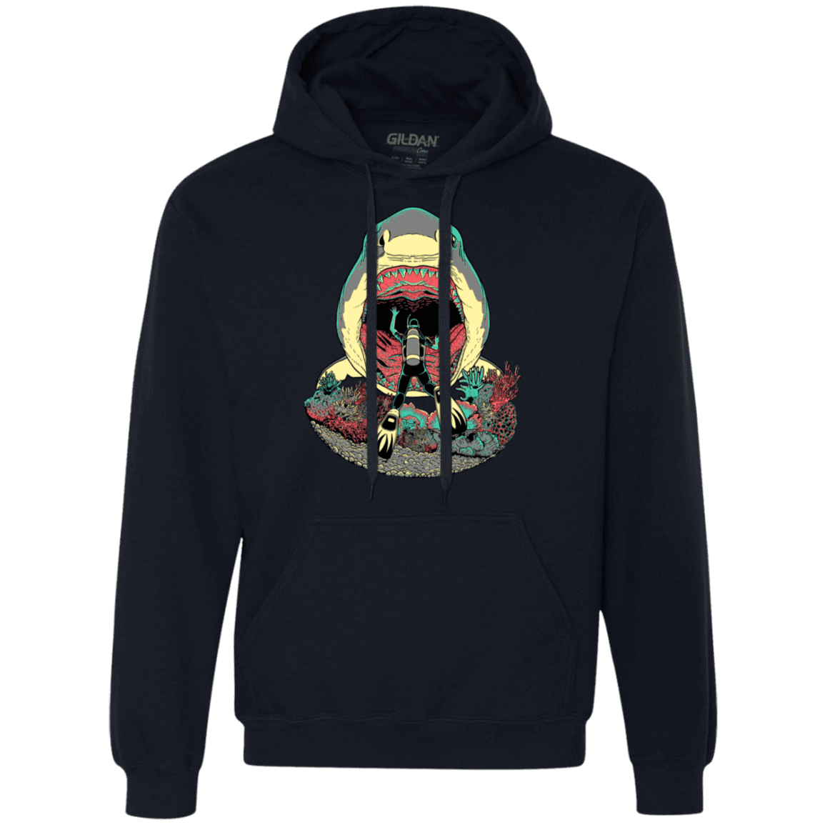 Sweatshirts Navy / S Megalodoom Premium Fleece Hoodie