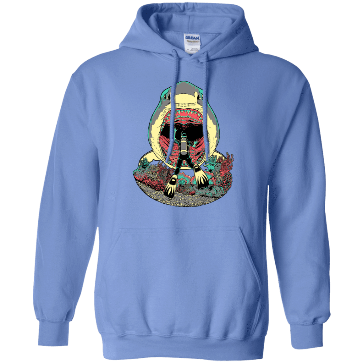 Sweatshirts Carolina Blue / S Megalodoom Pullover Hoodie