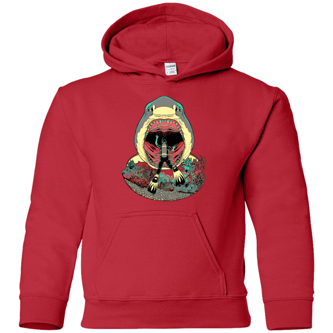 Sweatshirts Red / YS Megalodoom Youth Hoodie