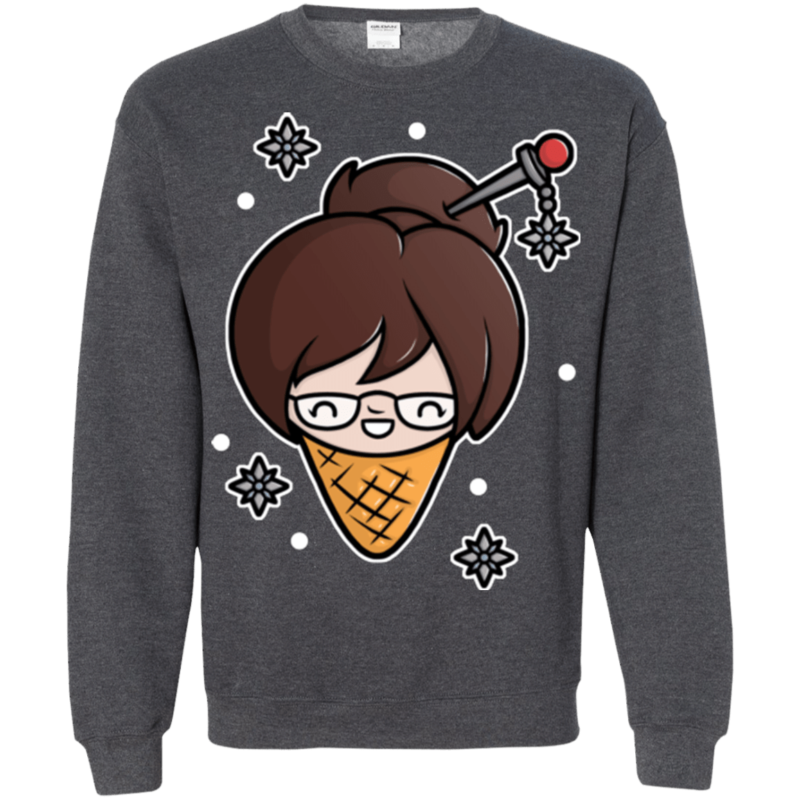 Sweatshirts Dark Heather / Small Mei Cone Crewneck Sweatshirt