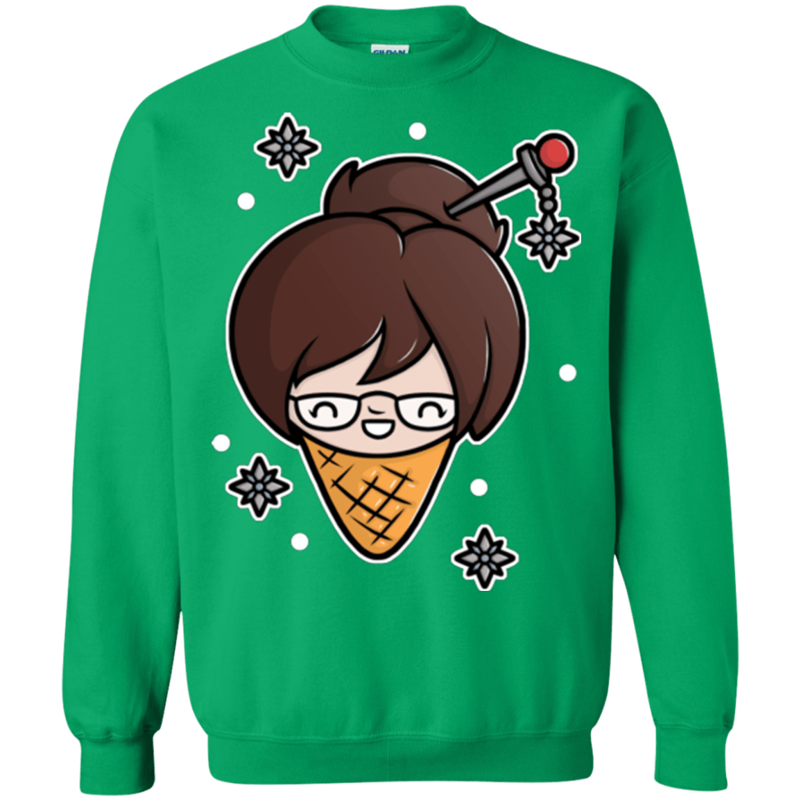 Sweatshirts Irish Green / Small Mei Cone Crewneck Sweatshirt