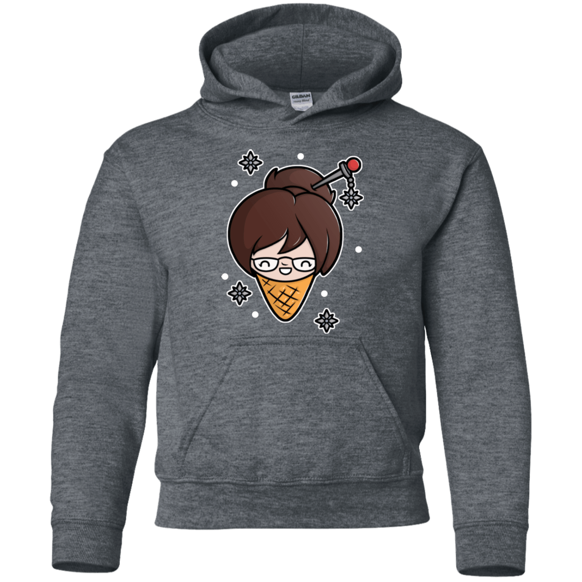 Sweatshirts Dark Heather / YS Mei Cone Youth Hoodie