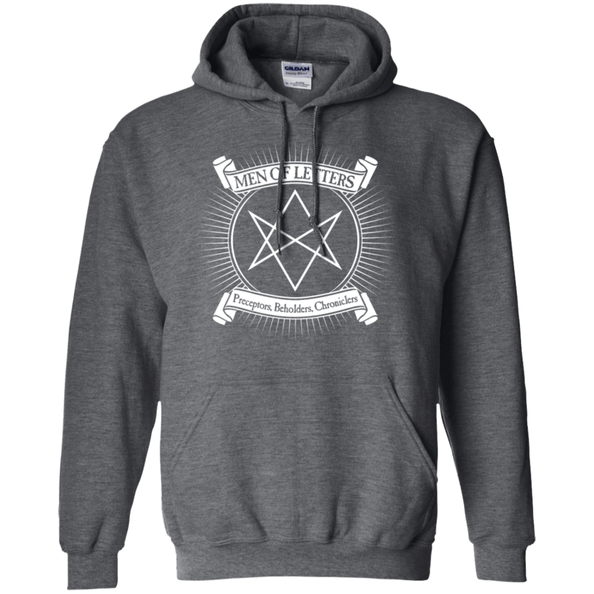 Sweatshirts Dark Heather / S Men of Letters Pullover Hoodie