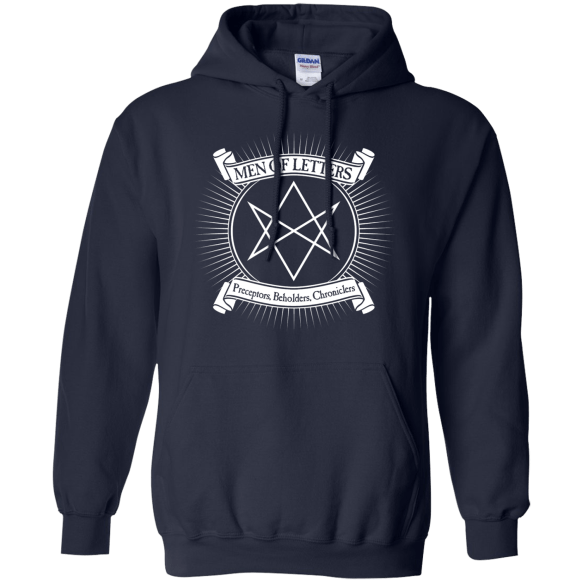 Sweatshirts Navy / S Men of Letters Pullover Hoodie