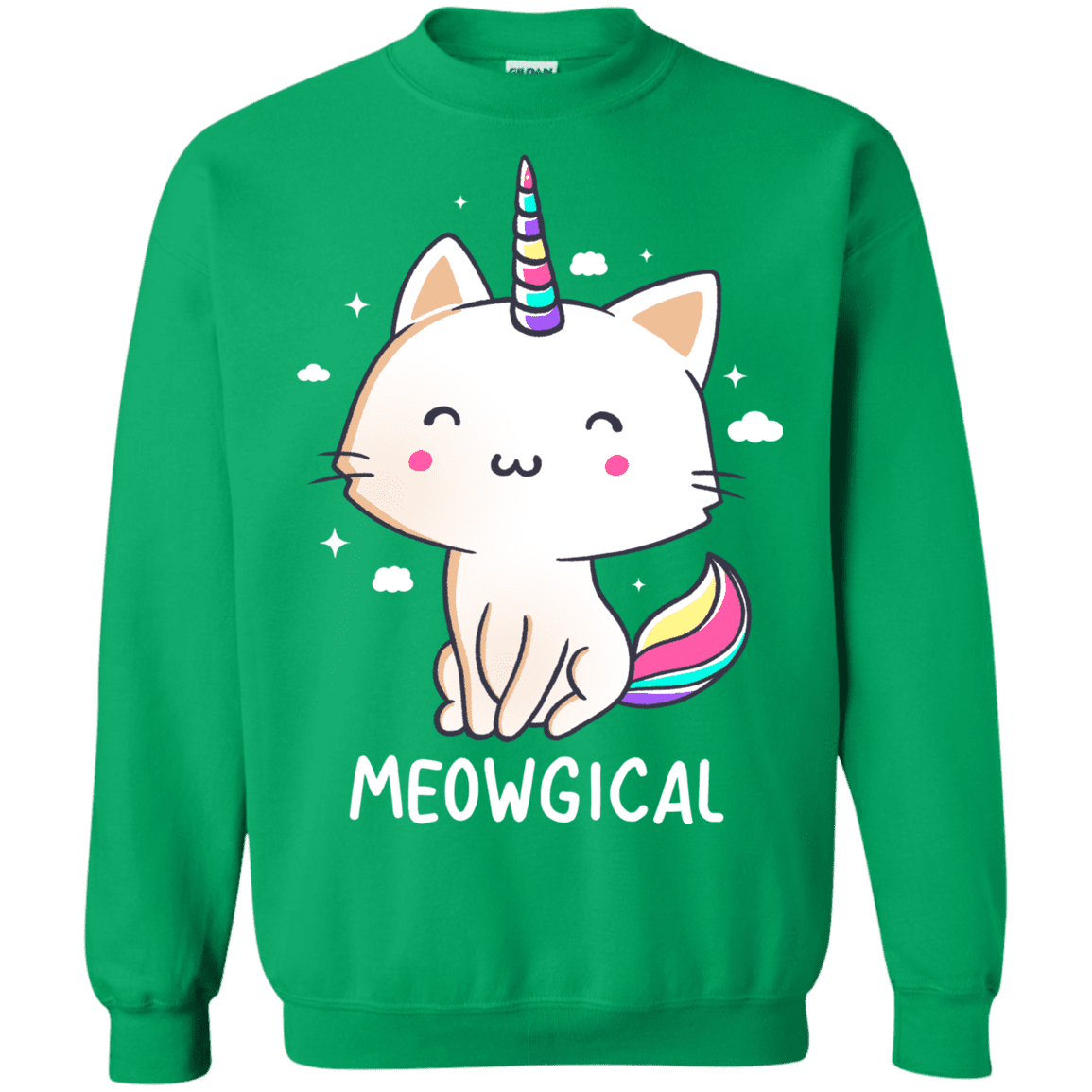 Sweatshirts Irish Green / S Meowgical Crewneck Sweatshirt