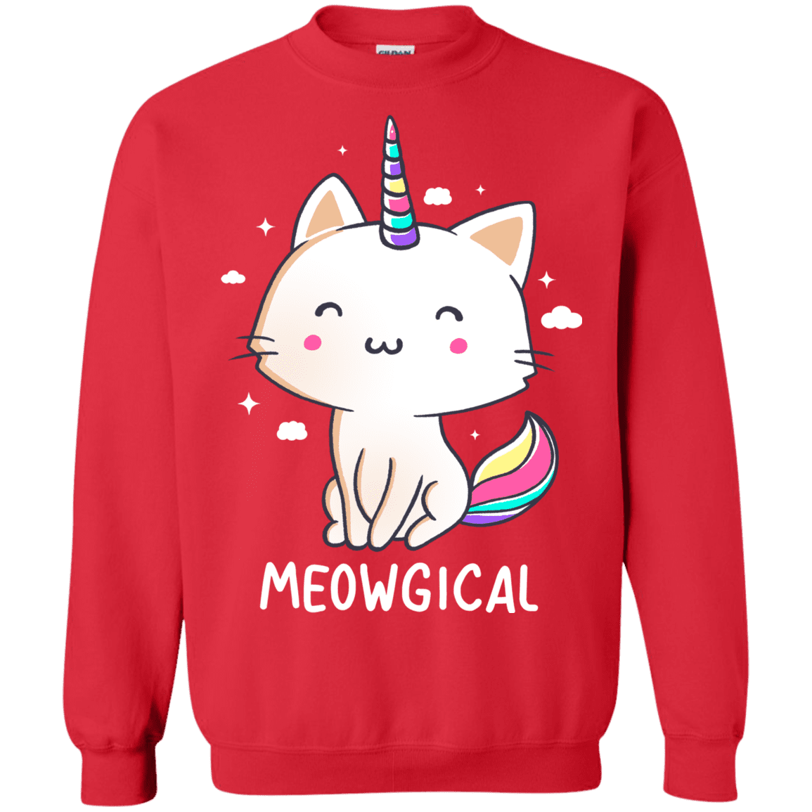 Sweatshirts Red / S Meowgical Crewneck Sweatshirt