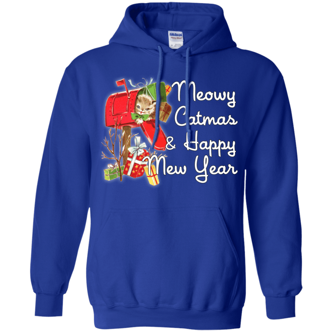 Sweatshirts Royal / Small Meowy Catmas Pullover Hoodie