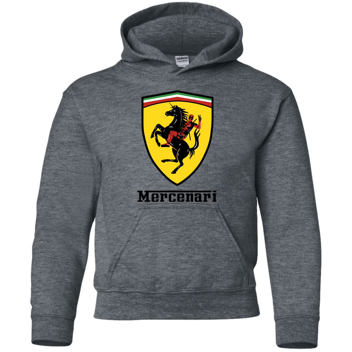 Sweatshirts Dark Heather / YS Mercenari Youth Hoodie