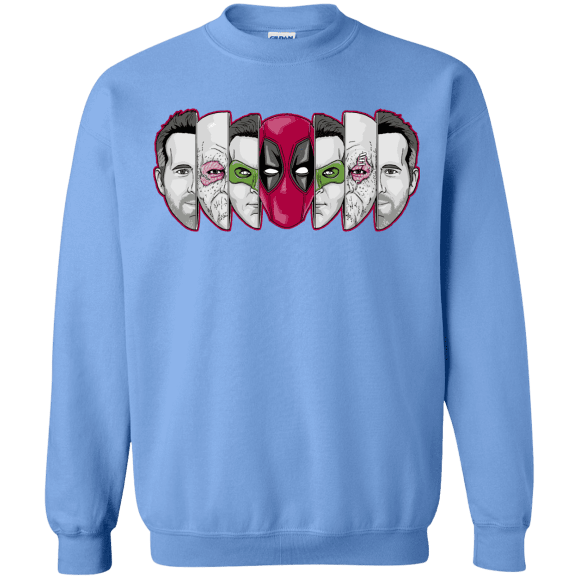 Sweatshirts Carolina Blue / S Mercenary Faces Crewneck Sweatshirt