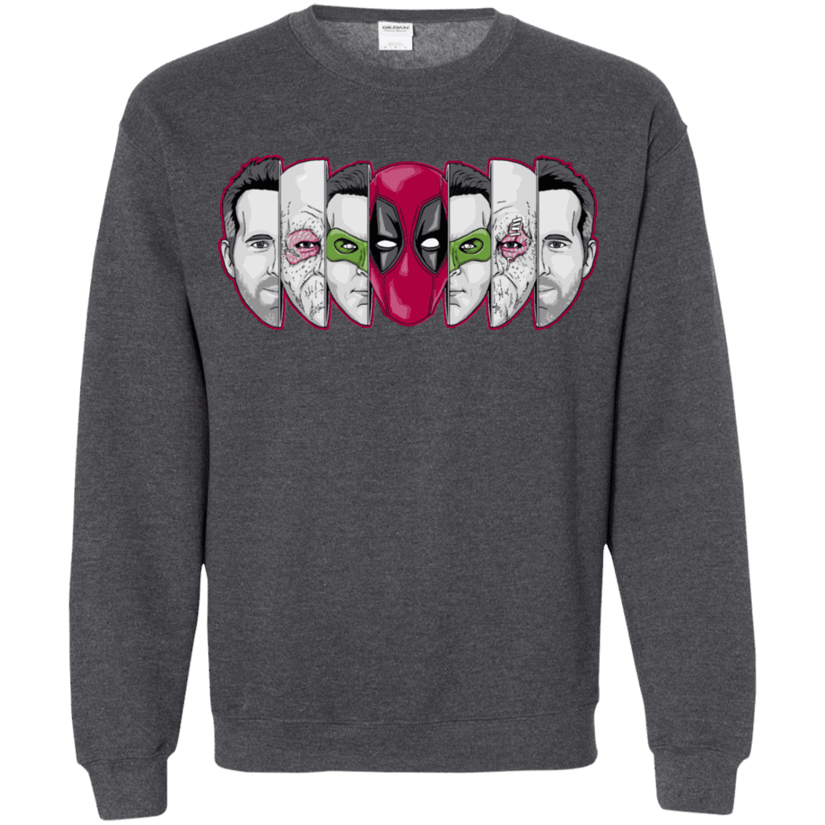 Sweatshirts Dark Heather / S Mercenary Faces Crewneck Sweatshirt