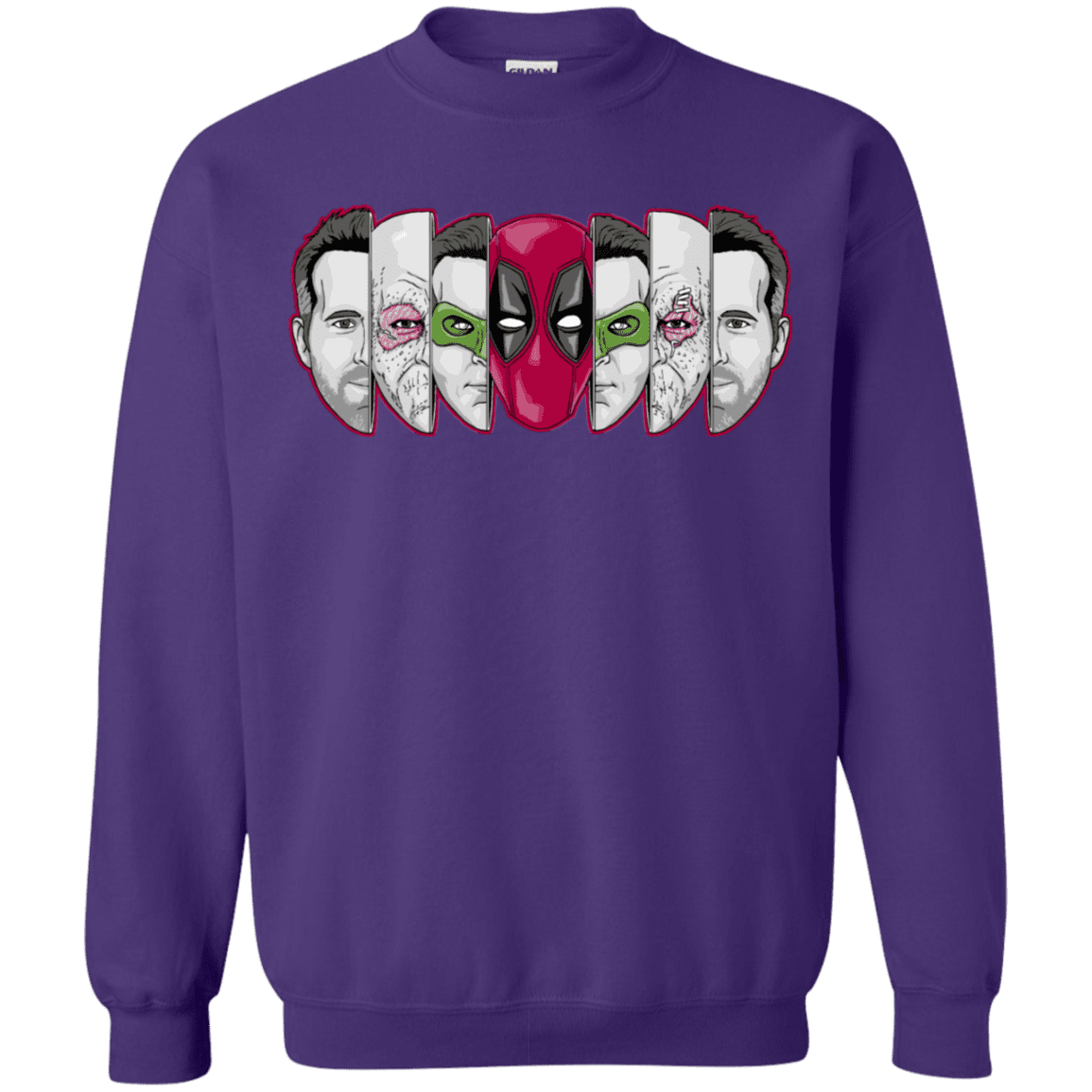 Sweatshirts Purple / S Mercenary Faces Crewneck Sweatshirt