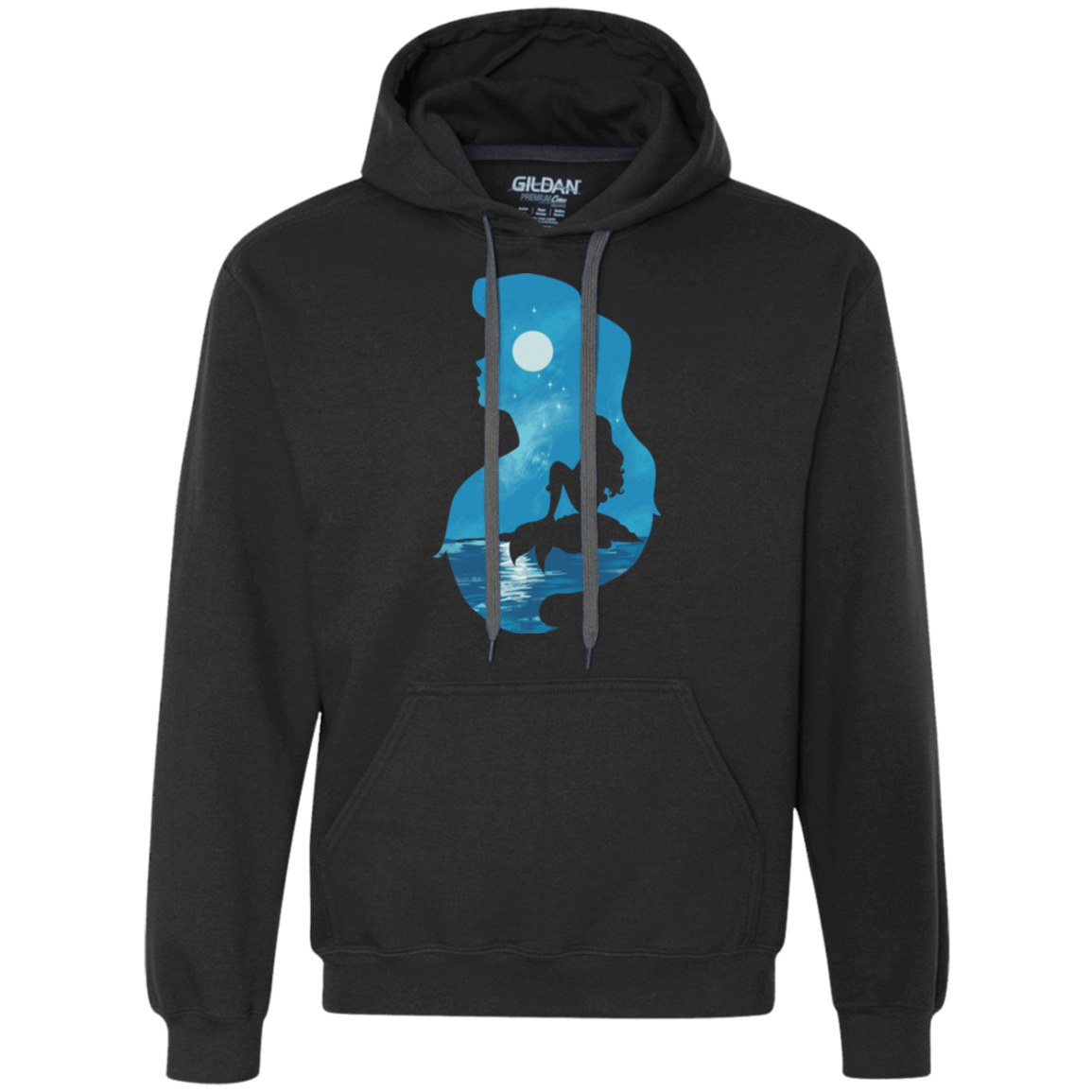 Mermaid Portrait Premium Fleece Hoodie