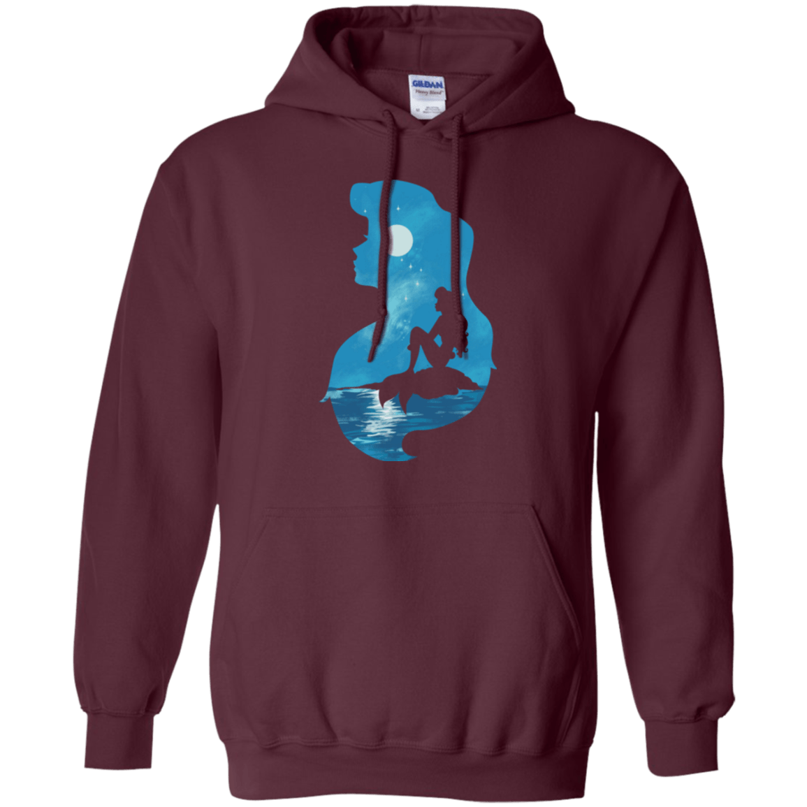 Mermaid Portrait Pullover Hoodie