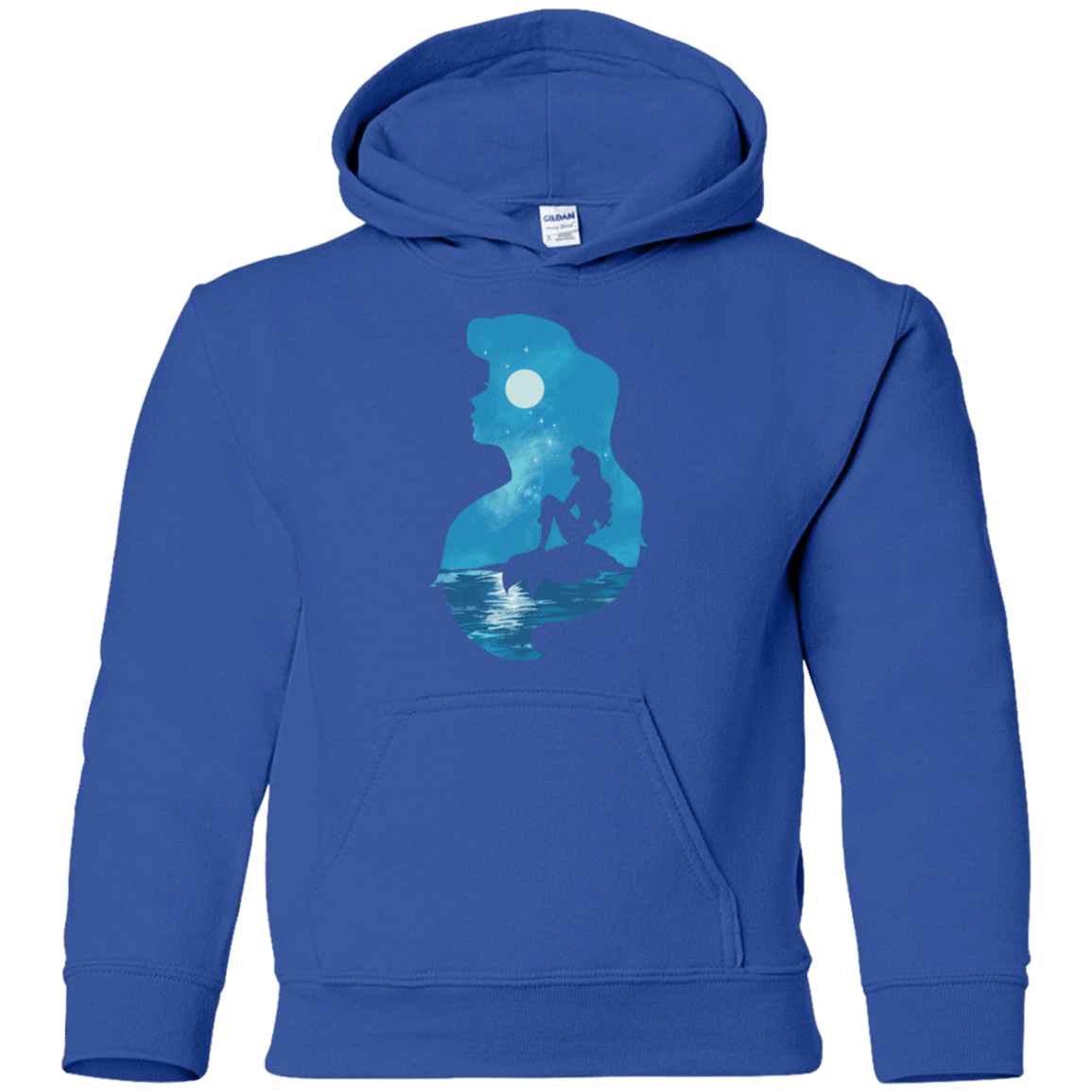 Sweatshirts Royal / YS Mermaid Portrait Youth Hoodie