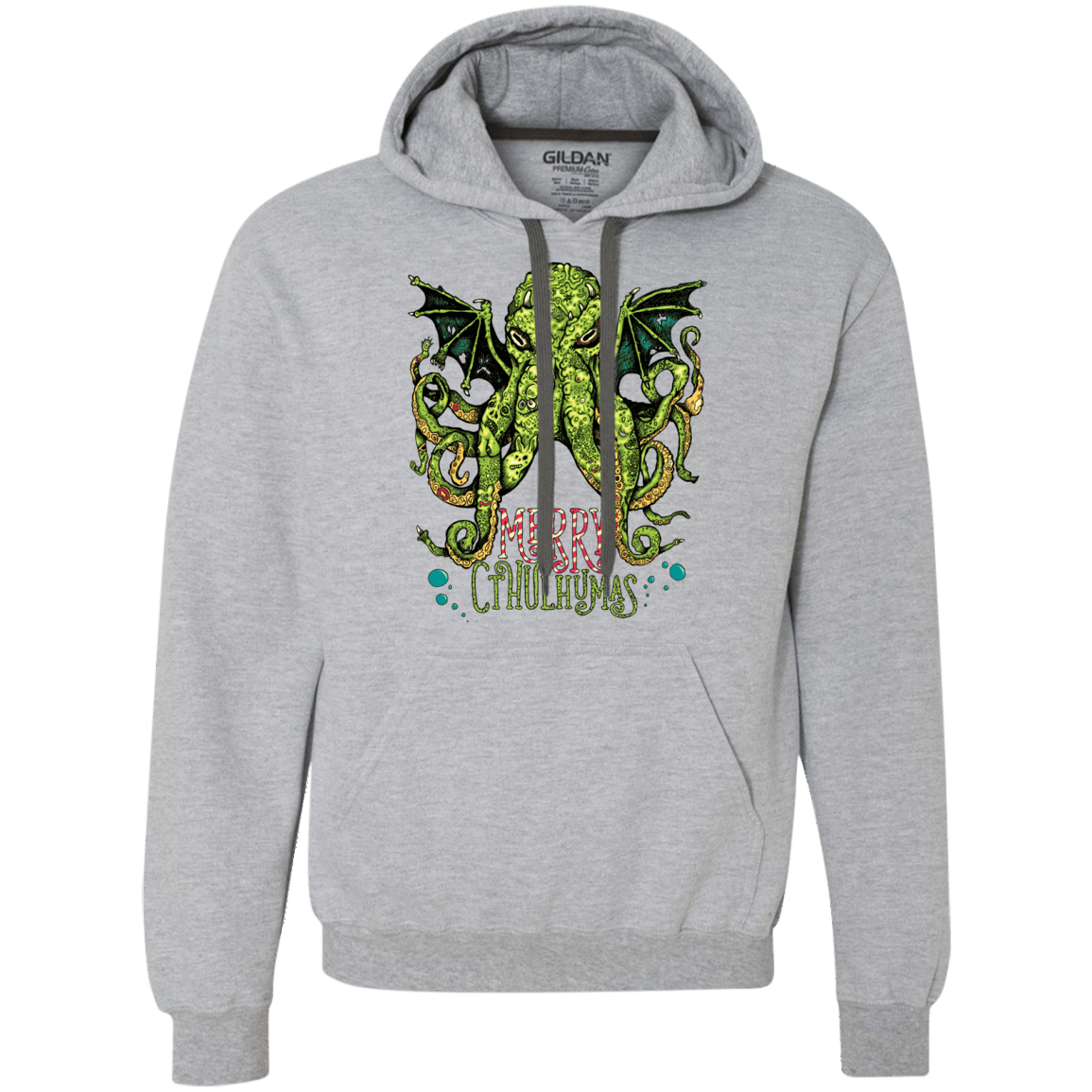 Sweatshirts Sport Grey / Small Merry Cthulhumas Premium Fleece Hoodie
