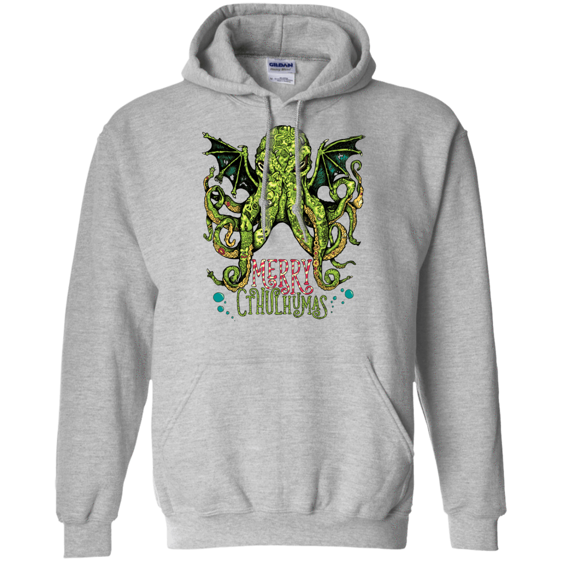 Sweatshirts Sport Grey / Small Merry Cthulhumas Pullover Hoodie