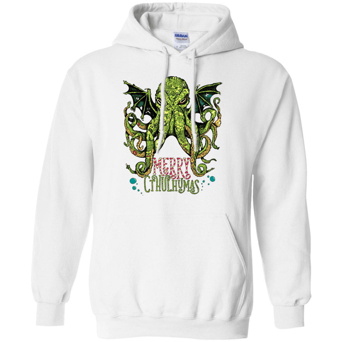 Sweatshirts White / Small Merry Cthulhumas Pullover Hoodie