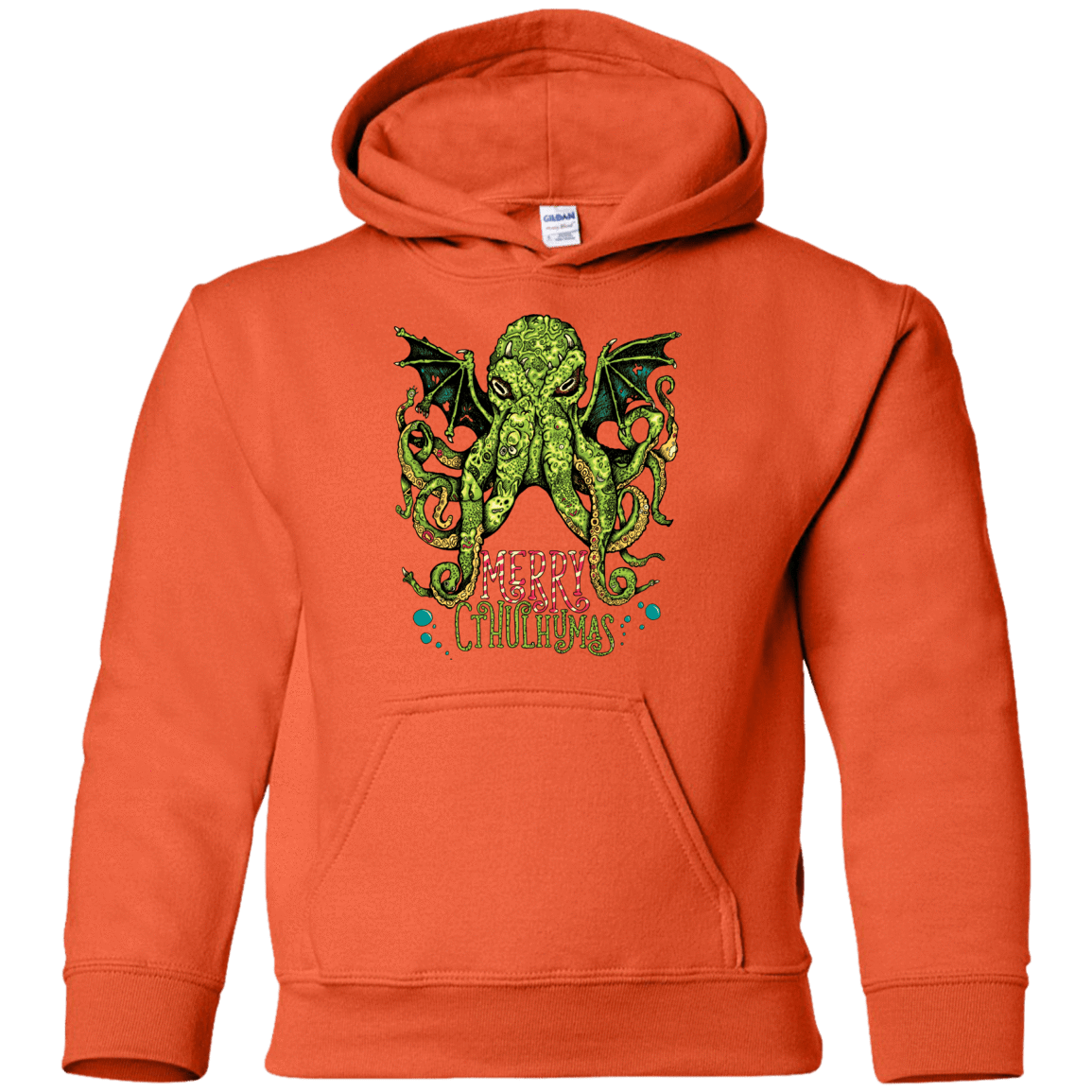 Sweatshirts Orange / YS Merry Cthulhumas Youth Hoodie
