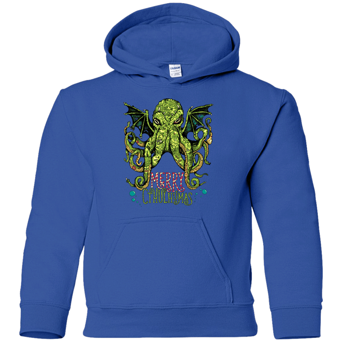 Sweatshirts Royal / YS Merry Cthulhumas Youth Hoodie