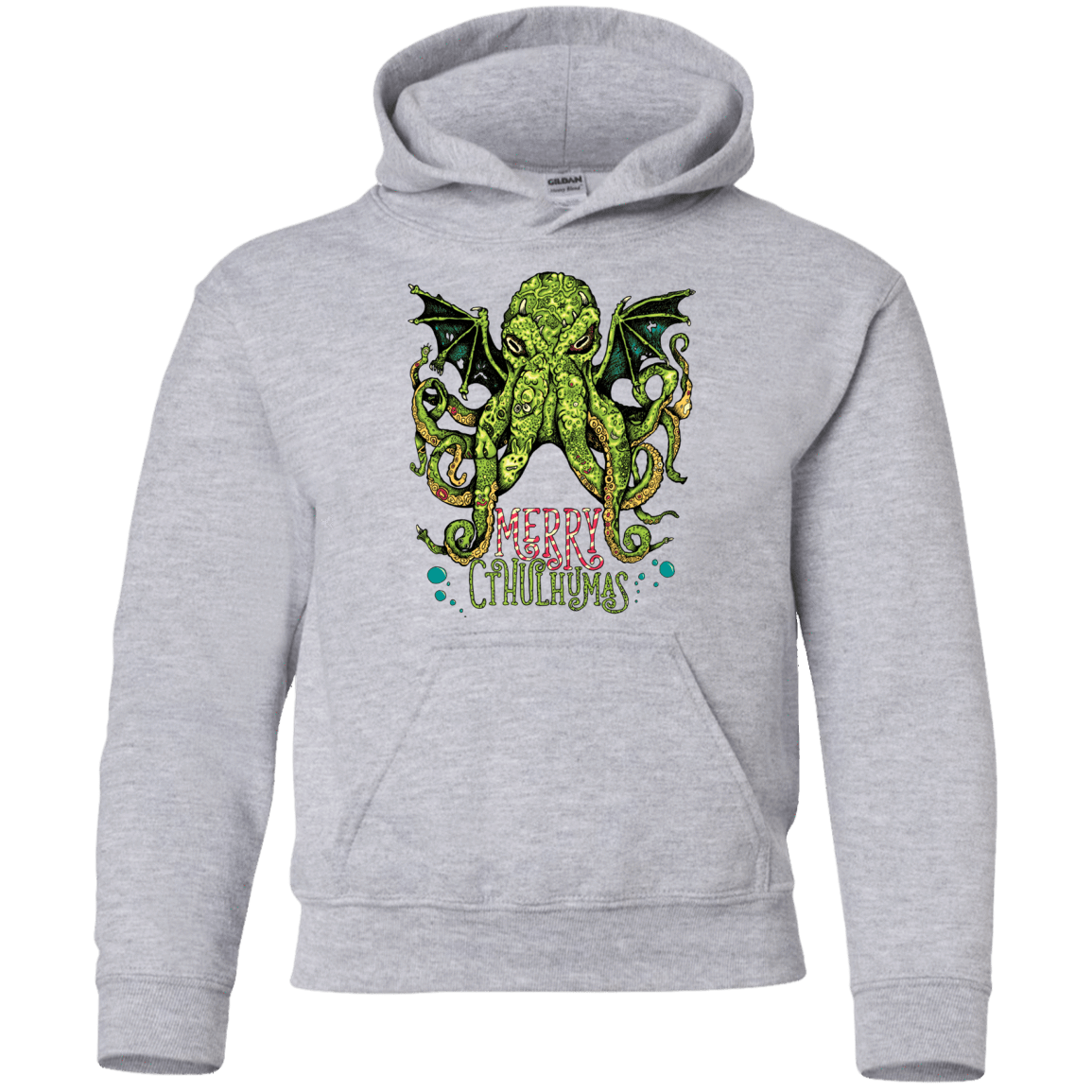 Sweatshirts Sport Grey / YS Merry Cthulhumas Youth Hoodie